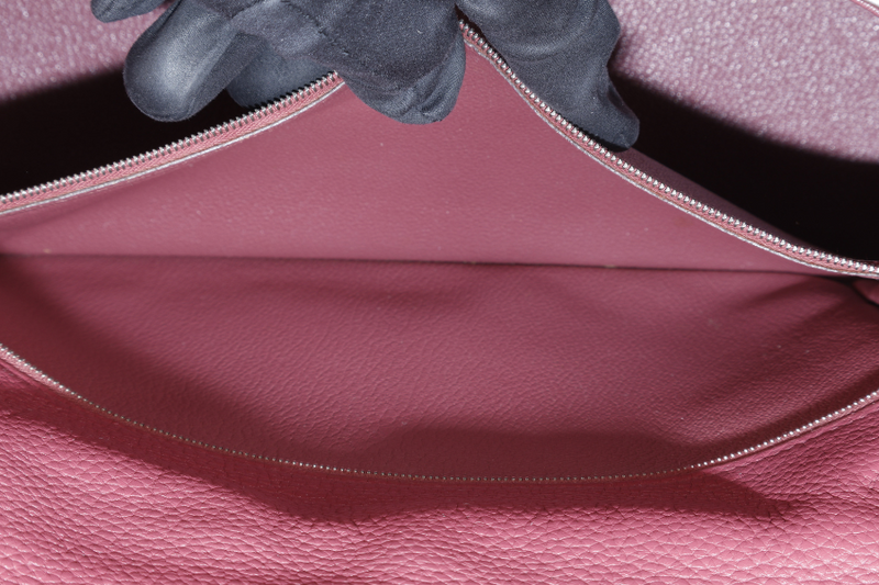 HERMES KELLY 28 (STAMP O) RETOURNE PINK TOGO LEATHER WITH STRAP, KEYS&LOCK, RAINCOAT, DUST COVER & BOX