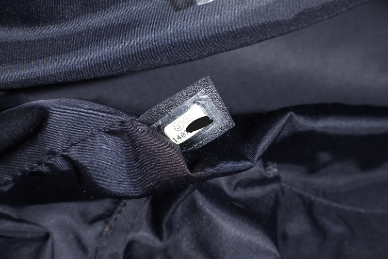 CHANEL PARIS BIARRITZ TOTE BAG BLACK COATED CANVAS SILVER HARDWARE (1407xxxx) WITH CARD AND DUST COVER