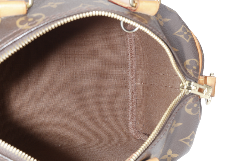 LOUIS VUITTON M41113 SPEEDY 25 BANDOULIERE MONOGRAM CANVAS WITH SLING, KEY&LOCK AND DUST COVER