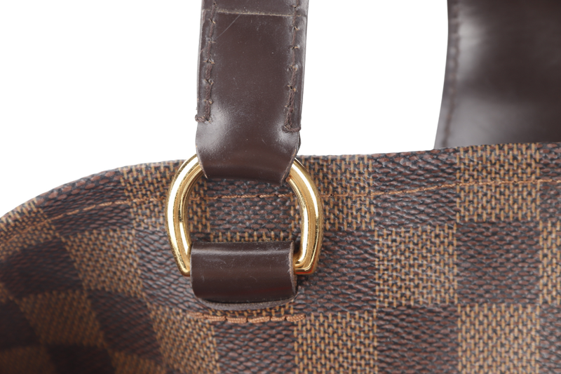 LOUIS VUITTON ROSEBERY CABAS (N41177) DAMIER EBENE CANVAS GOLD HARDWARE WITH DUST COVER AND STRAPS