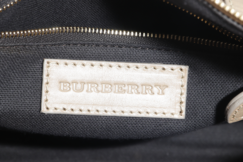 BURBERRY ALCHESTER BOWLING BAG DARK CAPER WITH STRAP WITH DUST COVER