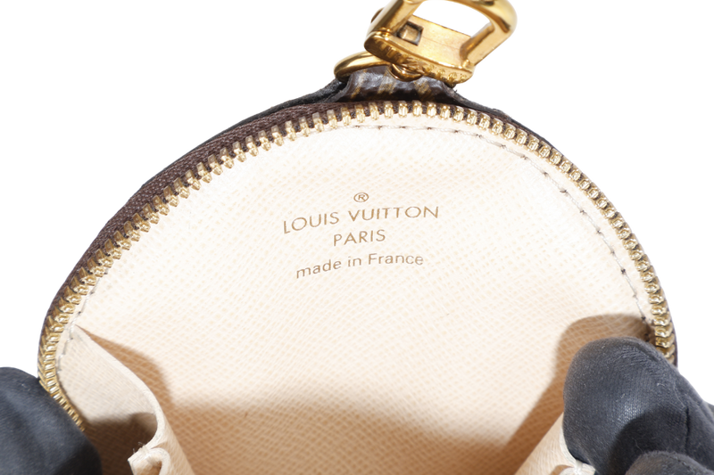 LOUIS VUITTON MULTI POCHETTE ACCESSORIES MONOGRAM CANVAS GOLD HARDWARE WITH PINK STRAPS AND DUST COVER