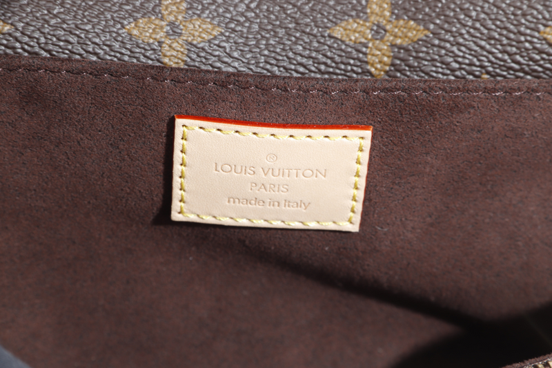 LOUIS VUITTON POCHETTE METIS (M46279) EAST WEST MONOGRAM WITH STRAPS, CHAIN, DUST COVER AND BOX