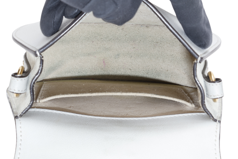 CHLOE NILE BRACELET SHOULDER BAG ETAIN CALF LEATHER GOLD HARDWARE WITH DUST COVER AND STRAPS
