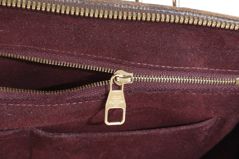 LOUIS VUITTON GREENWICH DAMIER EBENE CANVAS GOLD HARDWARE WITH STRAPS, LOCK&KEYS AND DUST COVER