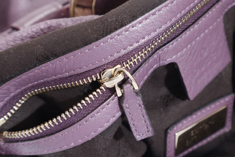 GUCCI G WAVE LEATHER HOBO PURPLE CALF LEATHER SILVER HARDWARE WITH DUST COVER AND STRAPS