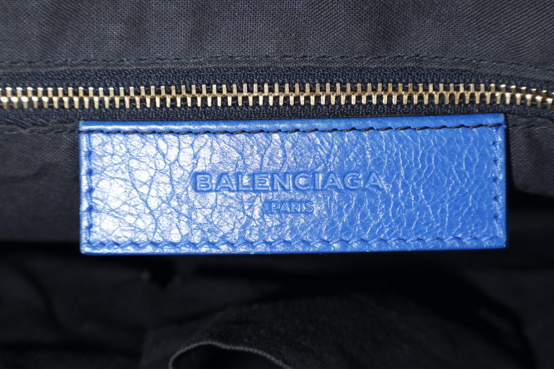 BALENCIAGA GIANT CITY ELECTRIC BLUE GOLD HARDWARE NO DUST COVER