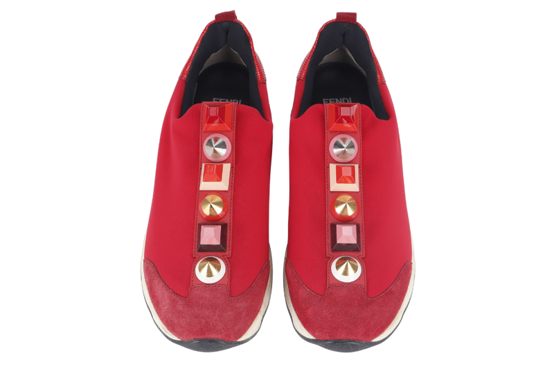 FENDI STUD RED SNEAKERS 36