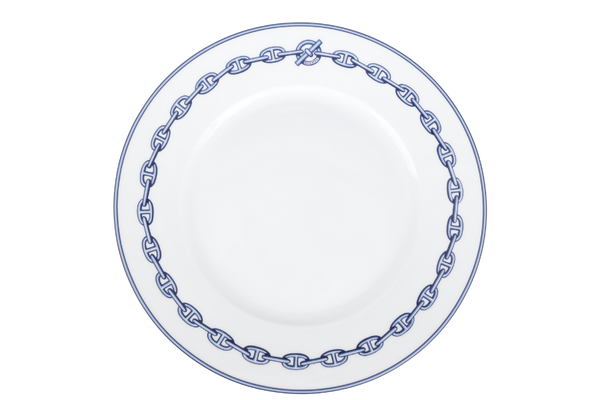 HERMES CHAIN D'ANCRE PORCELAIN PLATE WITH BOX