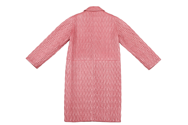 MIU MIU TAMARIS COLOR NAPPA MATELASSE COAT SIZE 40 WITH DUST COVER