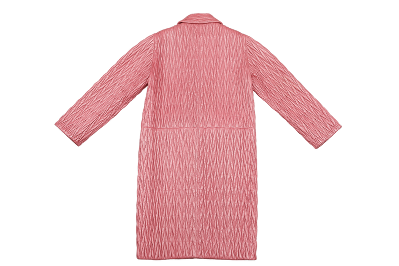 MIU MIU TAMARIS COLOR NAPPA MATELASSE COAT SIZE 40 WITH DUST COVER