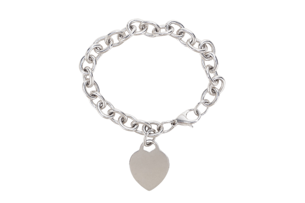 TIFFANY & CO. SV925 HEART CHARM BRACELET