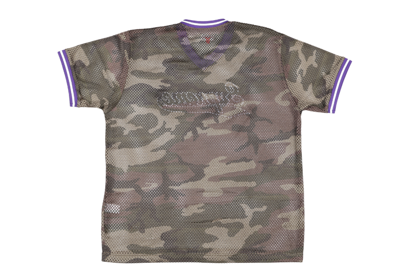 SUPREME MESH BASEBALL TOP CAMO GREEN