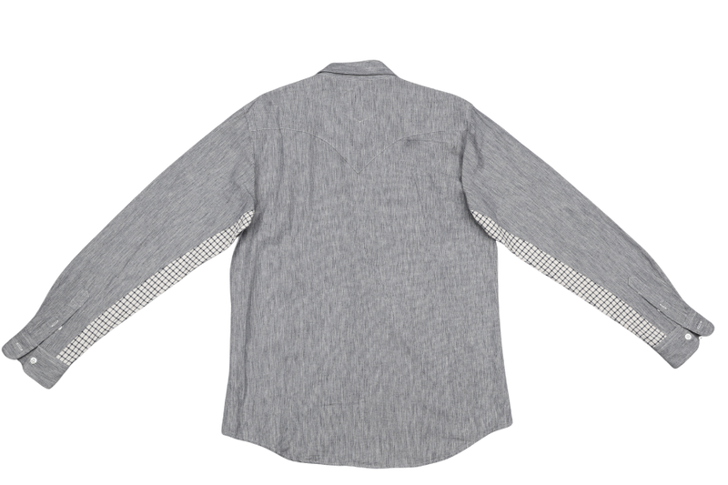 COSMIC WONDER LIGHT SOURCE CHECK GREY SHIRT SIZE 5