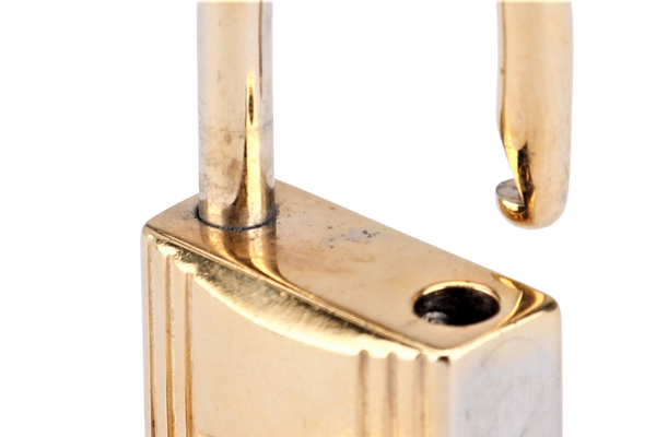 HERMES GOLD LOCK WITH 1 KEY (Ref.120) NO BOX