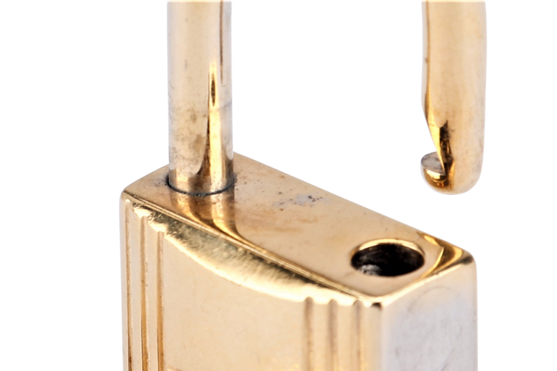 HERMES GOLD LOCK WITH 1 KEY (Ref.120) NO BOX