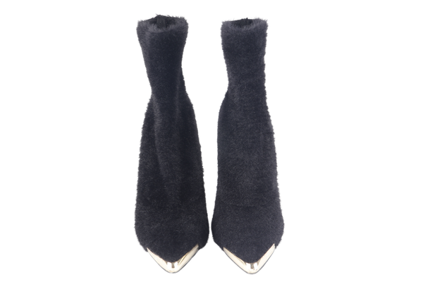 VERSACE JEANS COUTURE FUR BOOT HEELS SIZE 38