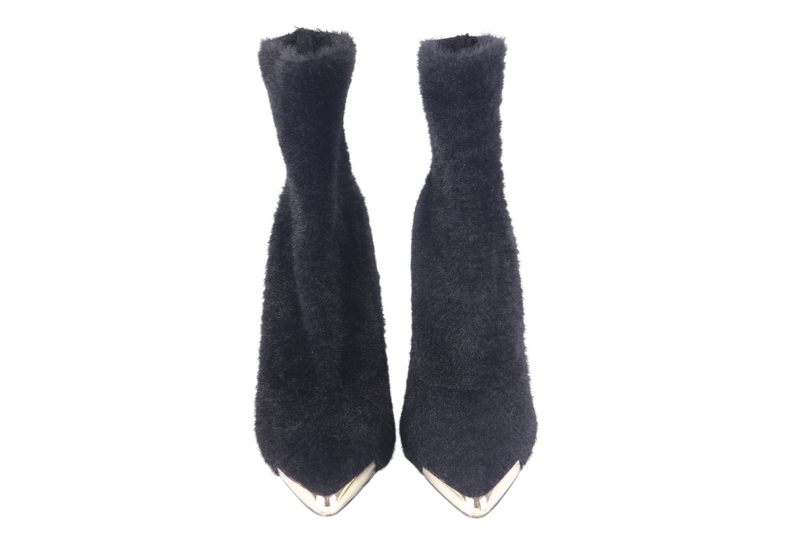 VERSACE JEANS COUTURE FUR BOOT HEELS SIZE 38