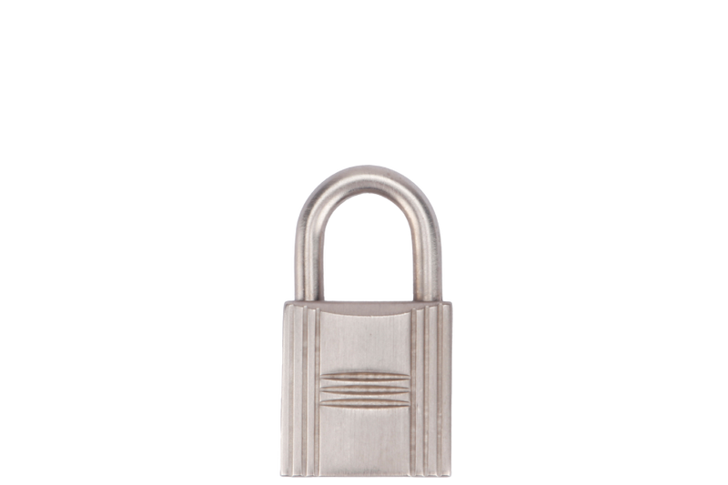 HERMES BRUSHED SILVER LOCK (Ref.117) NO KEY
