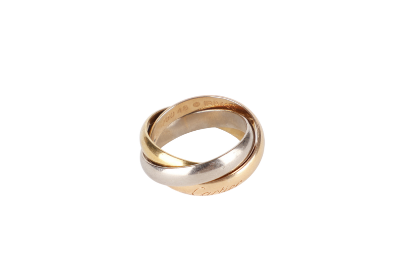 CARTIER TRINITY RING SIZE 48 WITH BOX
