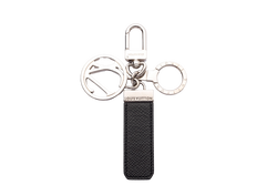 Louis Vuitton Key Chain (A.S INITIALS) Taiga Leather, Silver Hardware