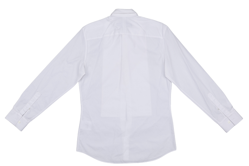 GIVENCHY WHITE COTTON & SILK LONG SLEEVE 14F6131251 SIZE 39