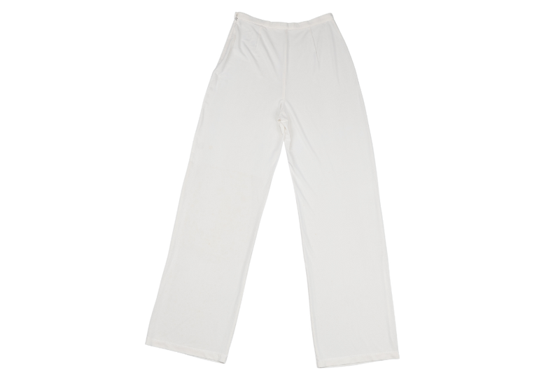 EMPORIOR ARMANI LONG WHITE PANTS SIZE 42