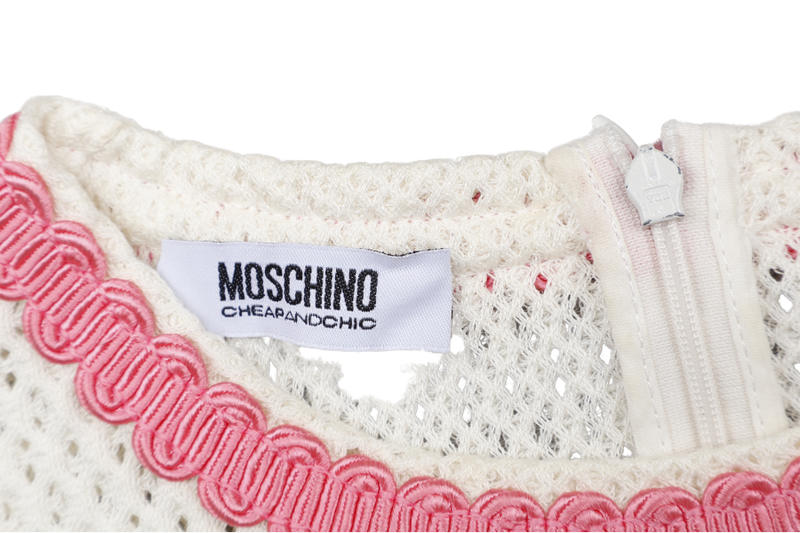 MOSCHINO CHEAP AND CHIC WHITE KNITTED BLOUSE