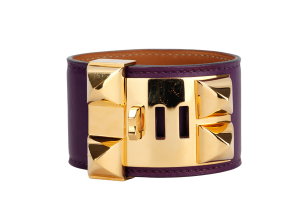 Hermes CDC Cassis Purple Color, Gold Hardware, Stamp P