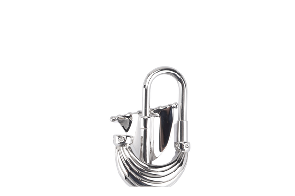 HERMES SILVER YATCH LOCK WITH BOX