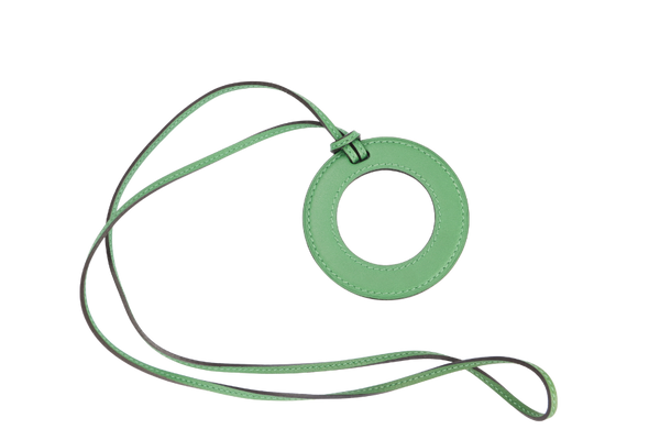 Hermes Green Color Magnifying Glass Necklace