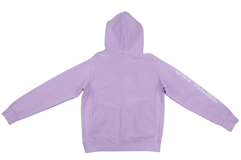 SUPREME LIGHT PURPLE HOODIE SIZE S