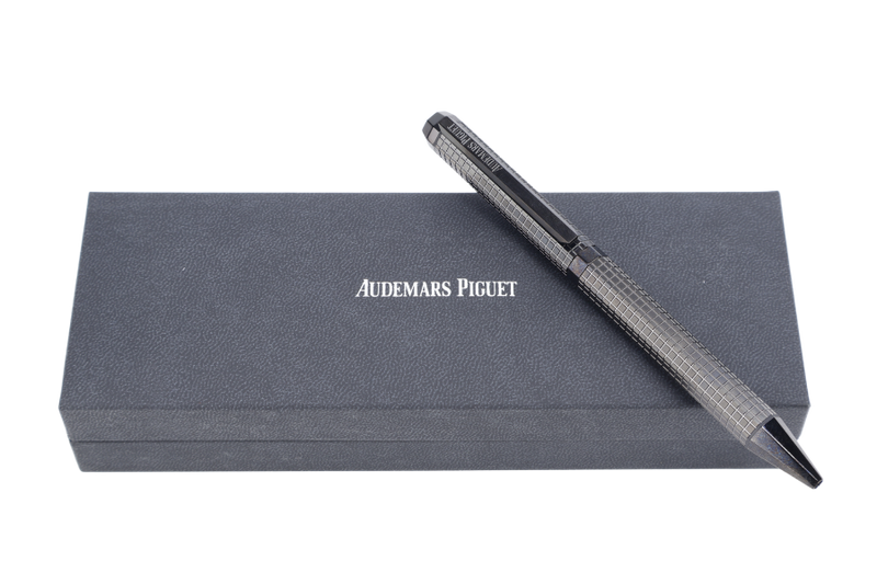 AUDEMARS PIGUET AP NOVELTY ROYAL OAK GUN METALLIC BLACK BALLPOINT PEN WITH BOX