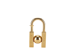 HERMES GOLD PLATED EMBELLIR LA TERRE LOCK CHARM WITH BOX