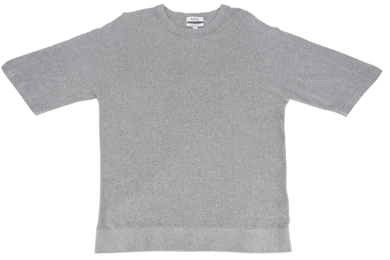 COS OVERSIZED SHORT SLEEVE T-SHIRT GREY
