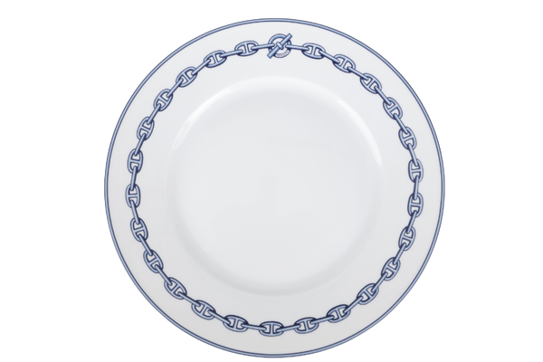HERMES CHAIN D'ANCRE PORCELAIN PLATE WITH BOX