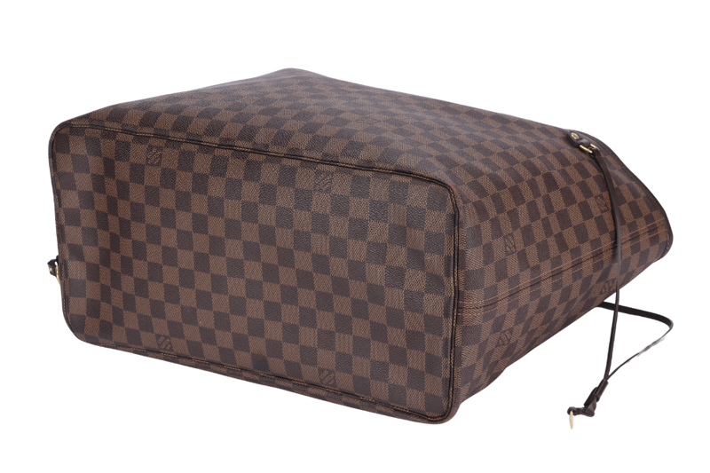 LOUIS VUITTON N41357 NEVERFULL (FL3171) GM SIZE DAMIER EBÈNE CANVAS GOLD HARDWARE NO DUST COVER