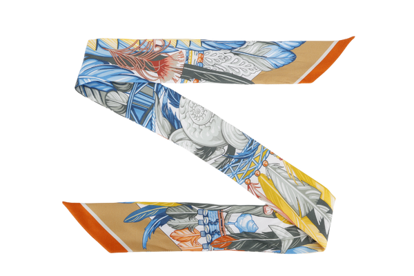 HERMES 1920 DANSE PACIFIQUE BLUE TWILLY