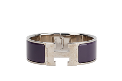 HERMES CLIC CLAC 2CM PM SIZE VIOLET COLOR SILVER HARDWARE WITH BOX