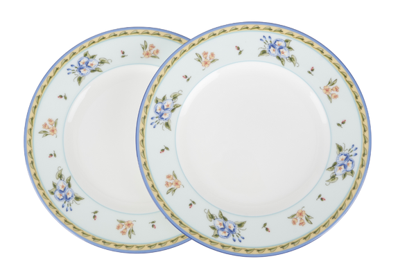 TIFFANY MORNING GLORY PORCELAIN ROUND PLATE NO BOX