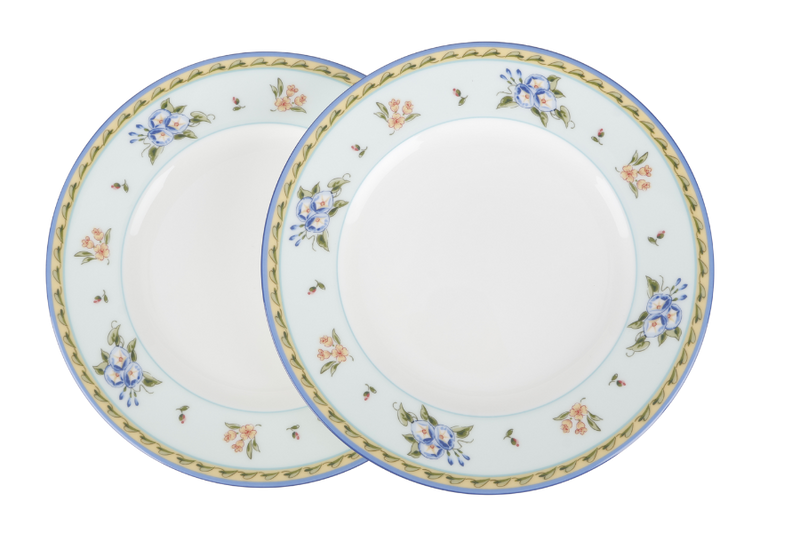 TIFFANY MORNING GLORY PORCELAIN ROUND PLATE NO BOX