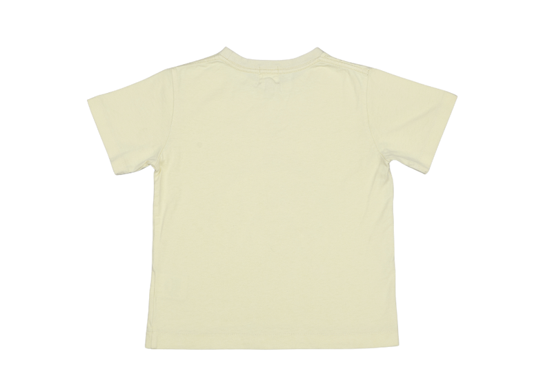A BATHING APE KIDS MILO SHARK T SHIRT YELLOW SIZE 120