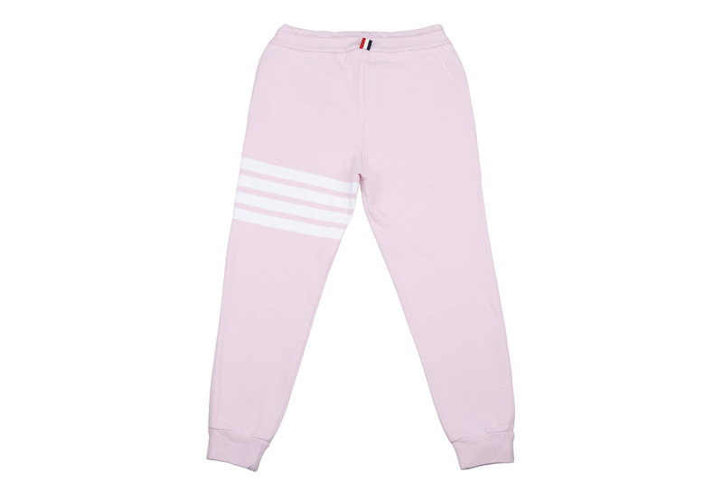THOM BROWNE WOMEN'S PINK CLASSIC LOOPBACK4-BAR SWEAPANTS SIZE 38