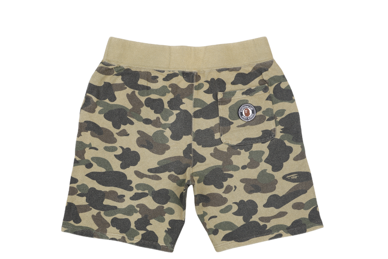 A BATHING APE BAPE 1ST CAMO ATS SWEAT SHORTS GREEN MENS SIZE XL