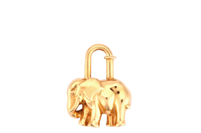 HERMES ELEPHANT GOLD LOCK NO BOX