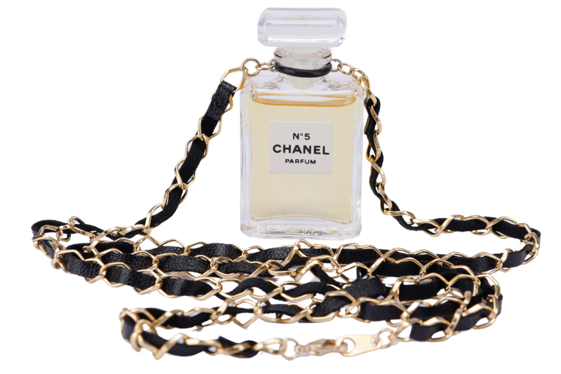 Chanel N5 Perfume Pendant Necklace GOLD HARDWARE NO DUST COVER