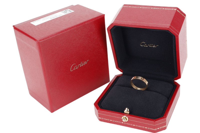 CARTIER LOVE RING GOLD AU750 SIZE 50 TQR434 WITH CERTIFICATE AND BOX