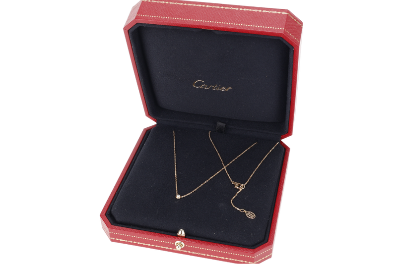 CARTIER D'AMOUR PENDANT 18K YG 2.4g WITH CERT AND BOX