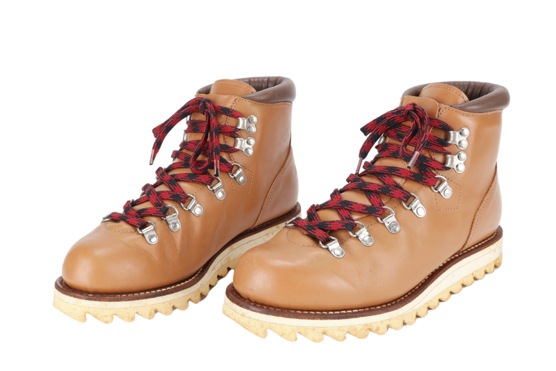 A BATHING APE MOUNTAIN LIGHT HIKING BOOTH BROWN SIZE 8 WITH BOX