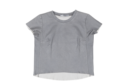 SCANLAN & THEODORE GREY LEATHER SHIRT
